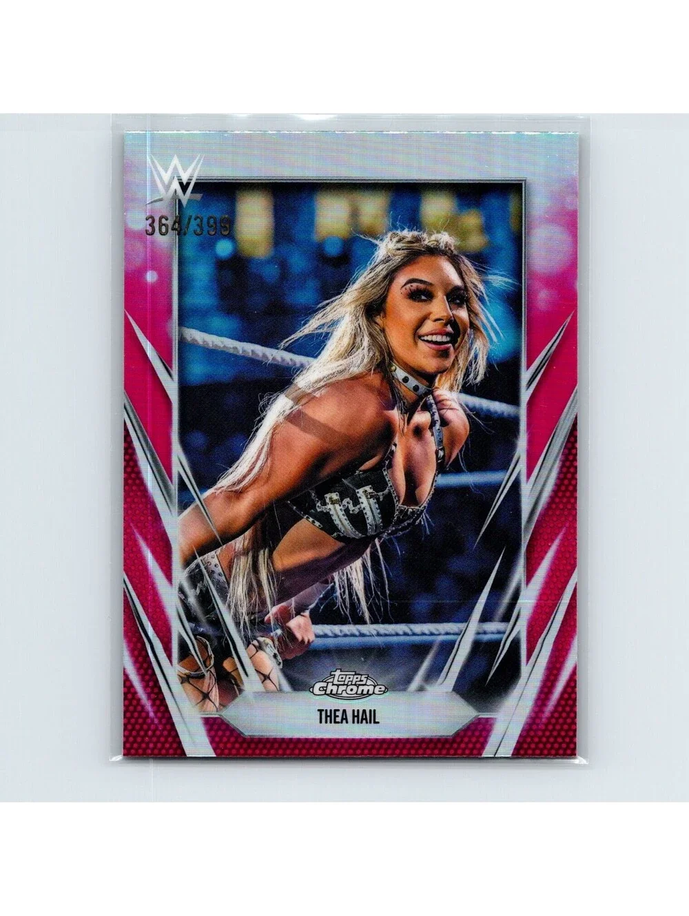 2026 Topps Chrome WWE Thea Hail #183 Magenta Refractor #/399 NXT